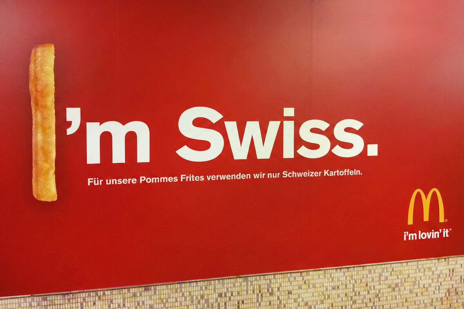 Updated McDonald's Switzerland price list with CHF pricing