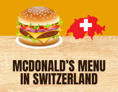 McDonalds Menu in Switzerland