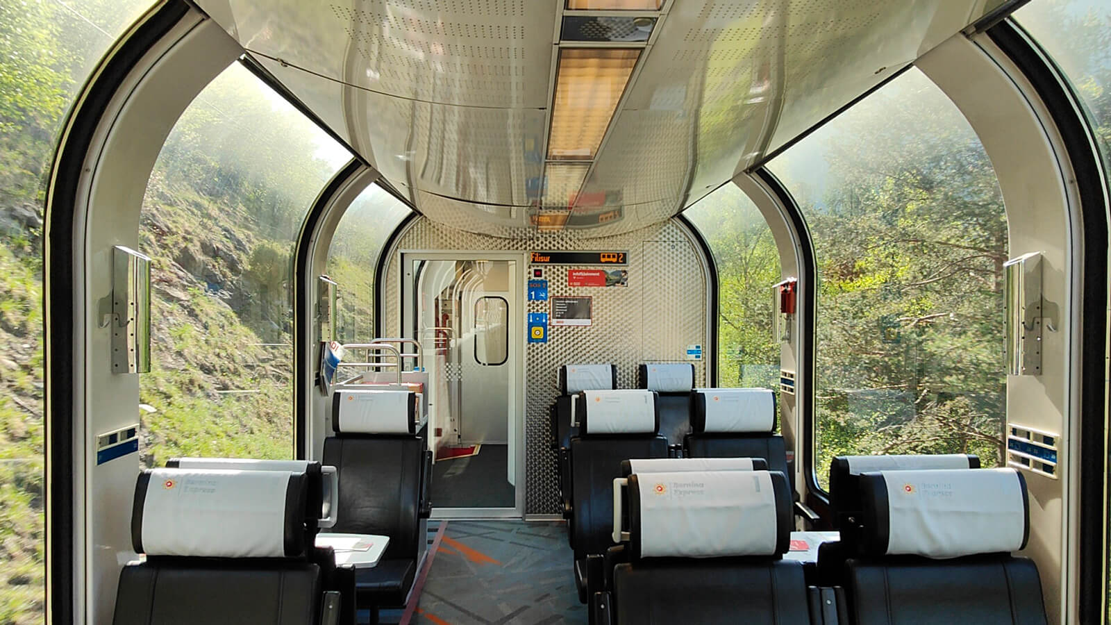 Bernina Express First-Class Compartment
