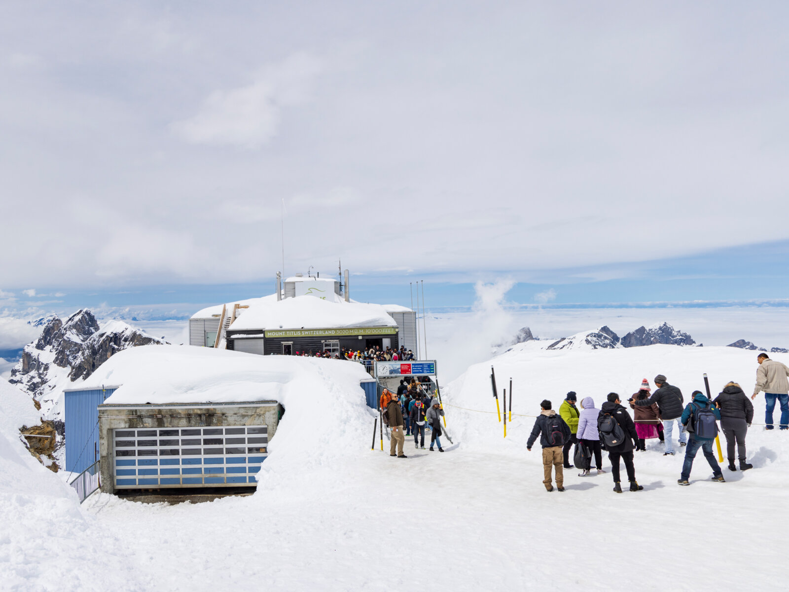 Mount Titlis Snow Field with Bollywood Fans