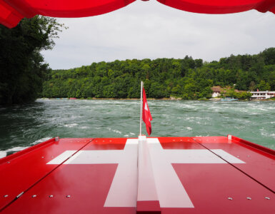 Rhine Falls Boat - Is Swiss And Switzerland The Same?