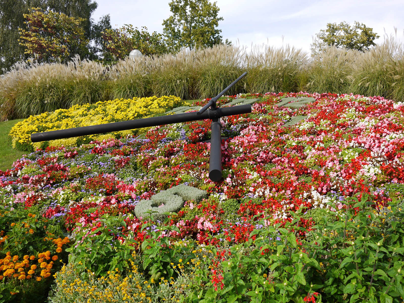 Time in Geneva - L'Horloge Fleurie Flower Clock in Geneva, Switzerland