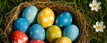 Easter in Switzerland: Ultimate Activities Guide - Colorful Easter Eggs in a Basket