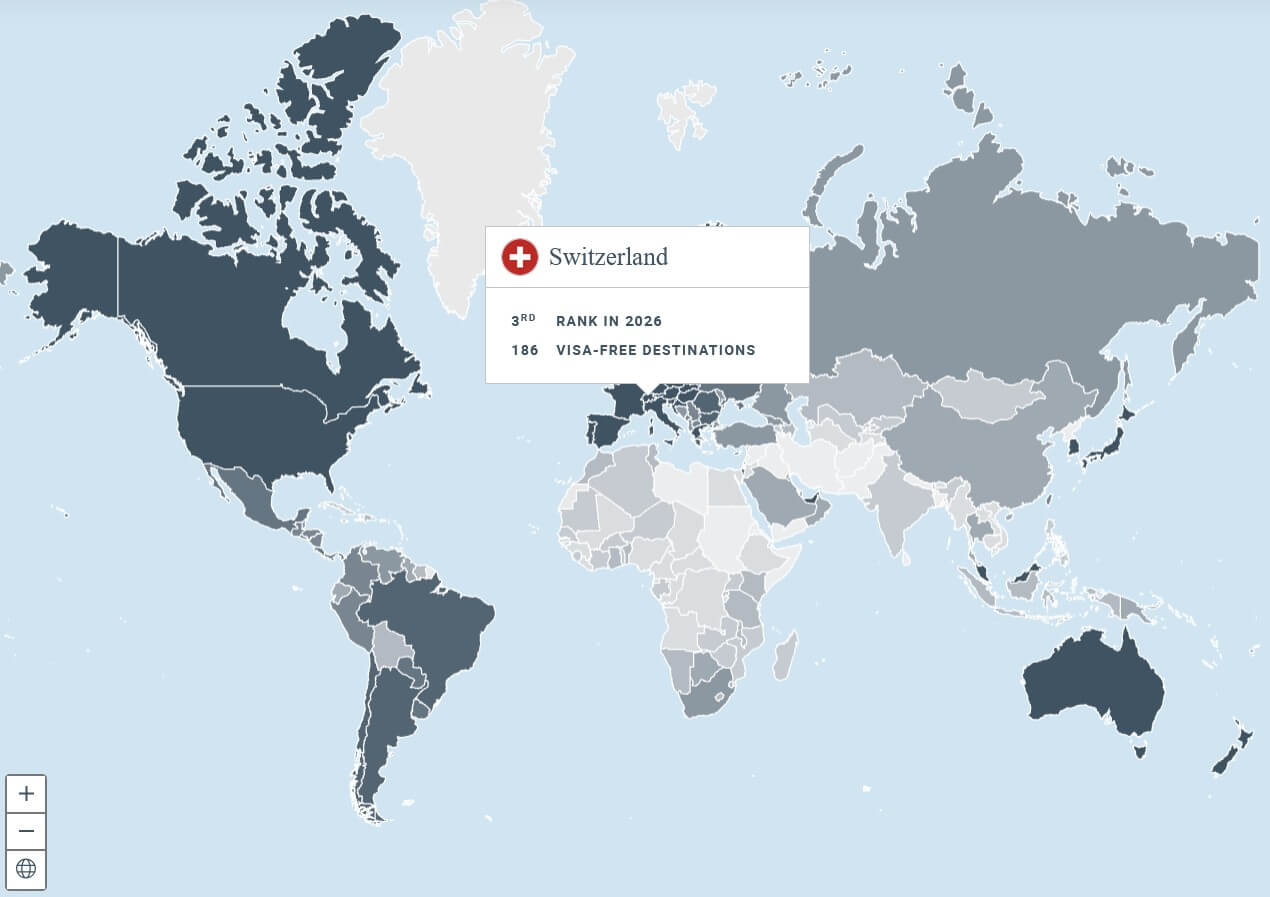 Switzerland Passport Application - Henley Global Ranking 2026