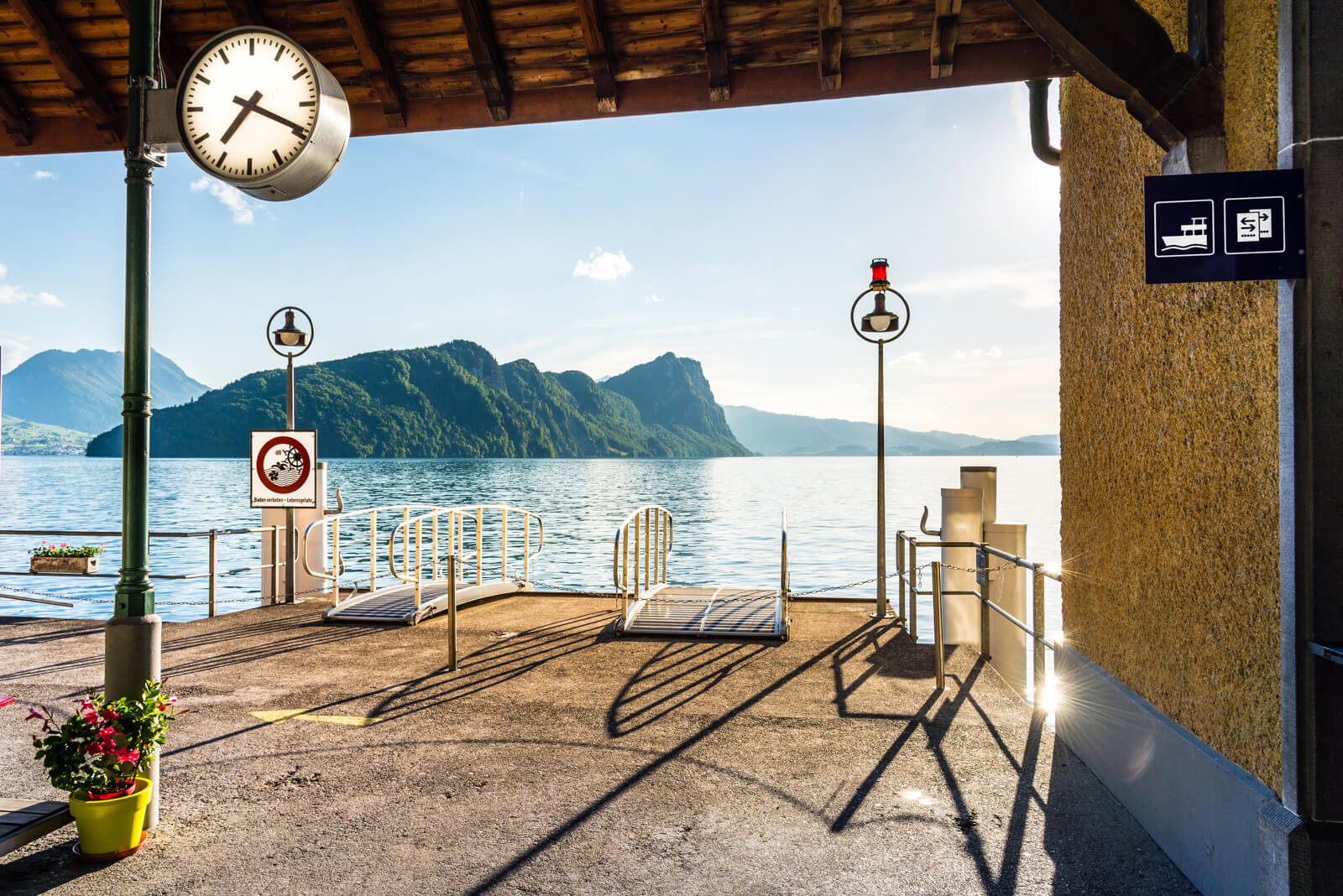 Boat Landing in Switzerland