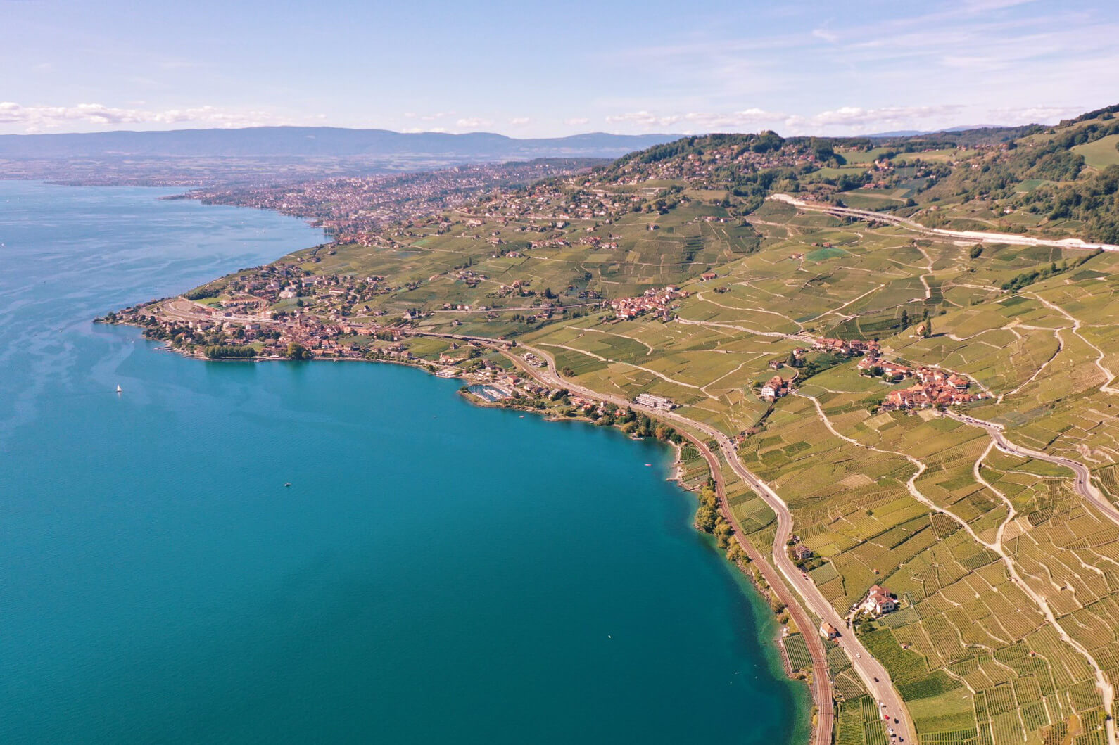 Lake Geneva Boat Rental - Lavaux Vineyards