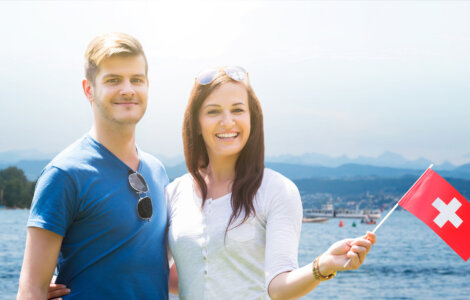 Mixed Nationality Couple in Switzerland