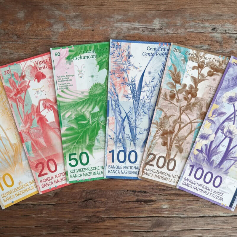 New Swiss Banknotes: Rocks, Plants, and Alpine Huts