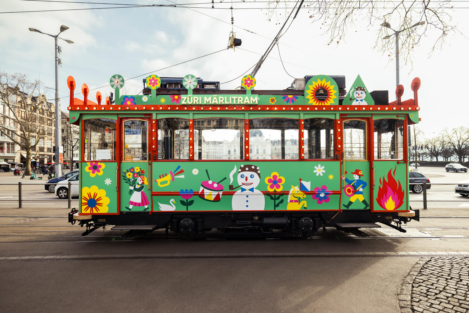Züri Märlitram at Bellevue - Copyright David Hubacher / Zürich Tourismus