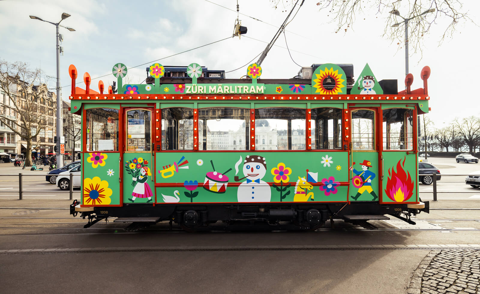 Züri Märlitram at Bellevue - Copyright David Hubacher / Zürich Tourismus